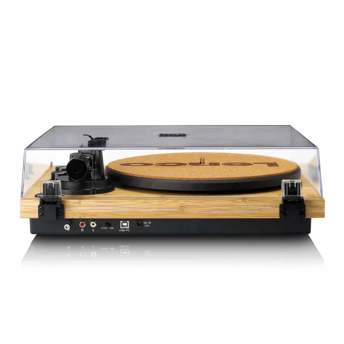 Lenco LBT-335BA Bamboo Turntable with Bluetooth Transmission
