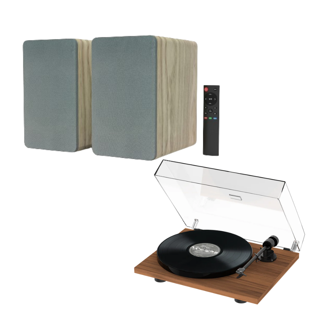 Pro-Ject E1 Turntable & Silcron SLR05 Speakers Package Deal