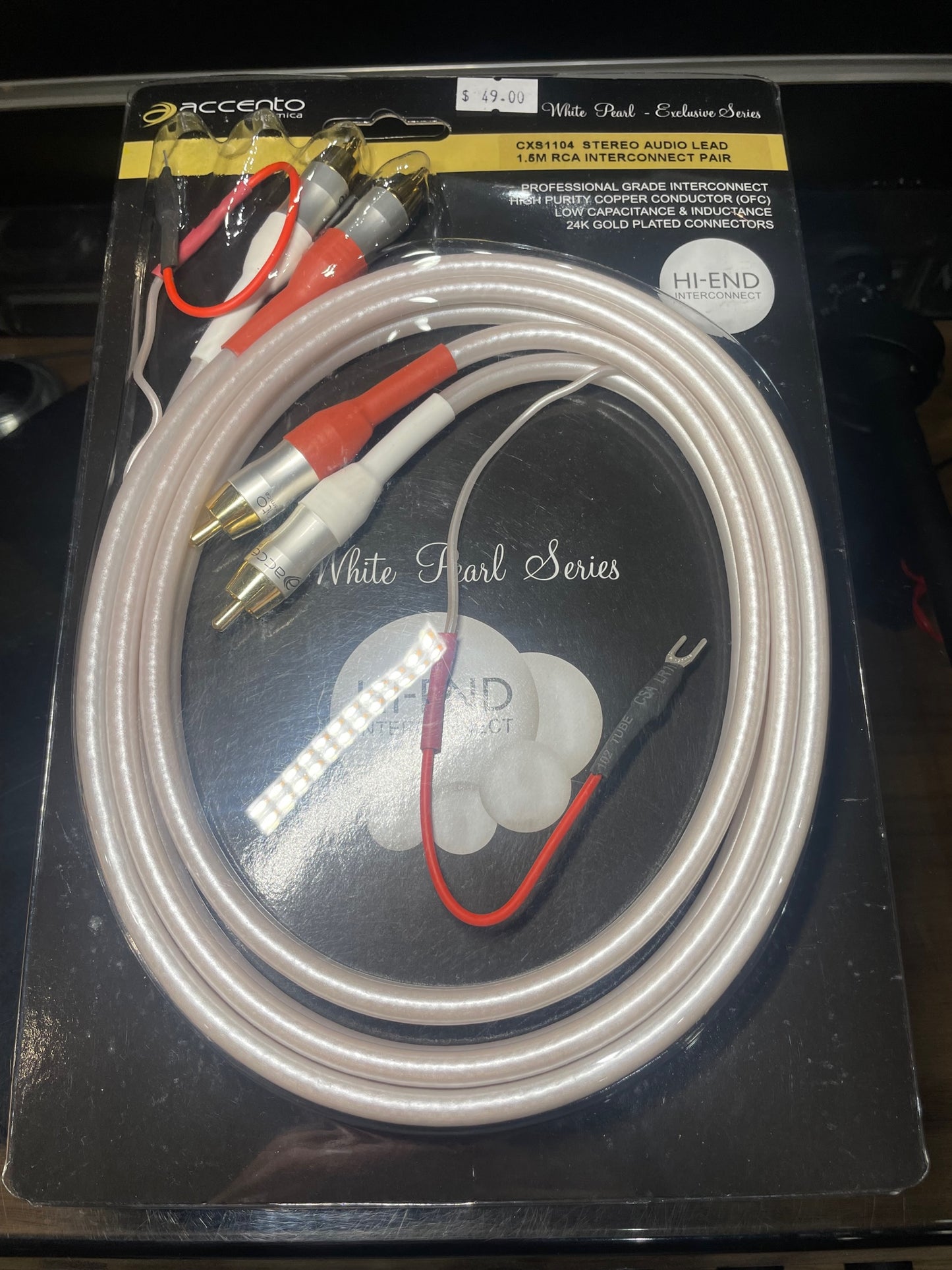 Accento Dynamica Hi-End Stereo Audio Lead RCA to RCA