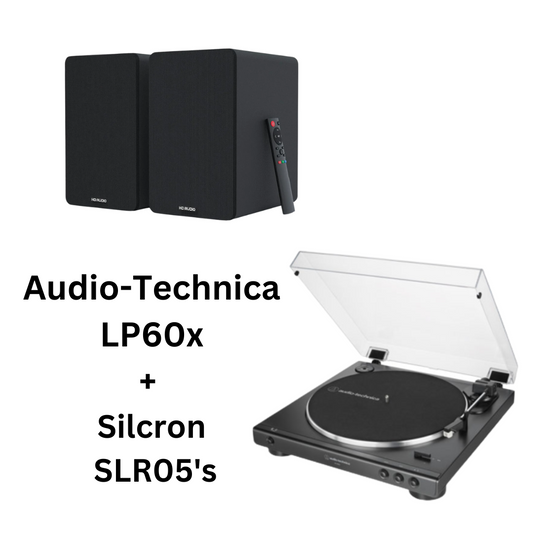 Audio-Technica LP60x & Silcron SLR05 Speakers