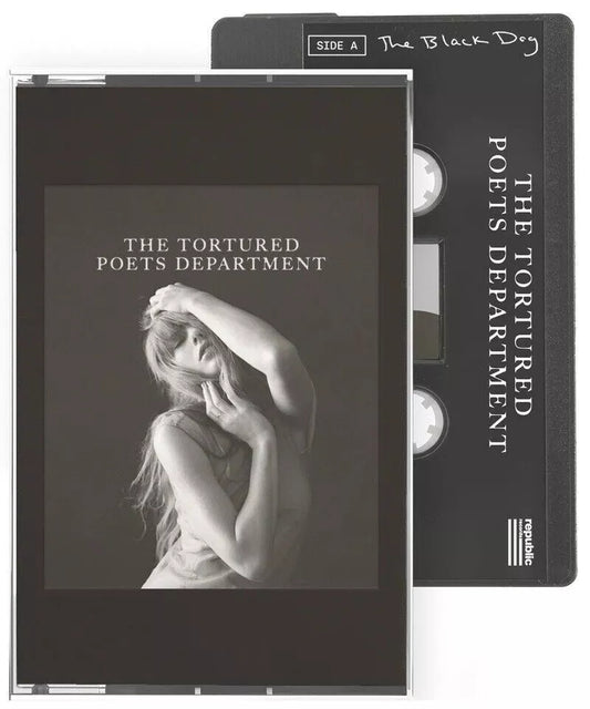 Taylor Swift - The Tortured Poets Department (Black Dog Variant CASSETTE)