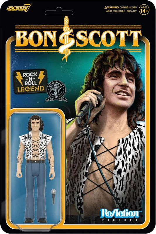 Bon Scott (Wave 2 - High Voltage) 3.75 inch Super7 ReAction Figure