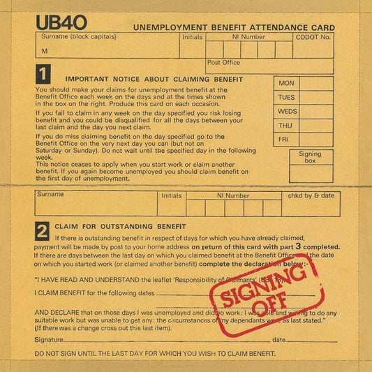 UB40 - Signing Off (2LP)