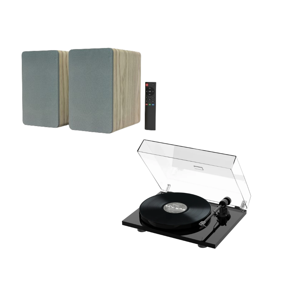 Pro-Ject E1 Turntable & Silcron SLR05 Speakers Package Deal